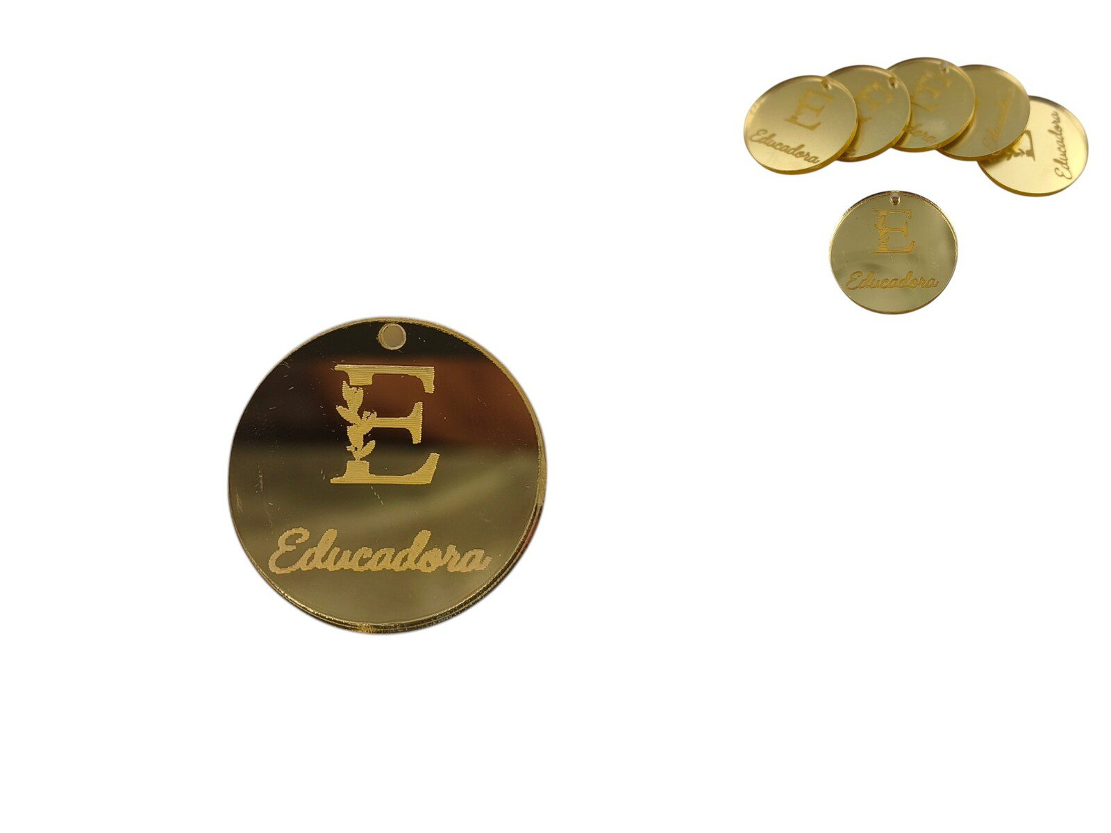 130.000036 MEDALHA ACRILICO 3.5CM PACK C/6UNID EDUCADORA - Image 1
