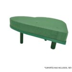 CORAÇAO FECHADO C/BASE PLASTICO 50CM PACK C/2