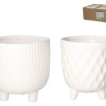 CACHEPOT CERAMICA COR:BRANCO