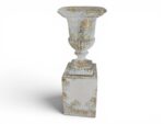 VASO C/PE REDONDO PLASTICO COR:BRANCO OURO - Image 2