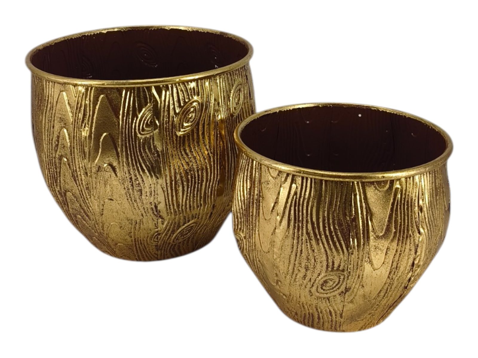 VL-15457 CONJ.2 VASOS METAL COR:DOURADO - Image 1