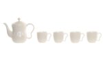 SERVICO DE CAFE PORCELANA CONJ.6 C/TABULEIRO BAMBU - Image 2