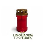 30L NACIONAL VELA CULTO CERA BRANCA COR:VERMELHO
