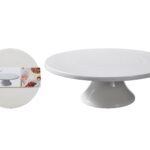 PORTO C/PE PARA BOLOS CERAMICA COR:BRANCO