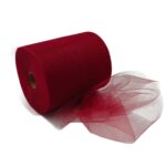 ROLO TULE 12,5CMX100MT COR:BORDO