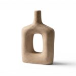 JARRA TERRACOTA MODERNO C/FURO COR:BEGE