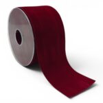 FITA VELUDO 7CMX10MTS COR:BORDO