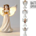 FIGURA MENINA RESINA C/LUZ