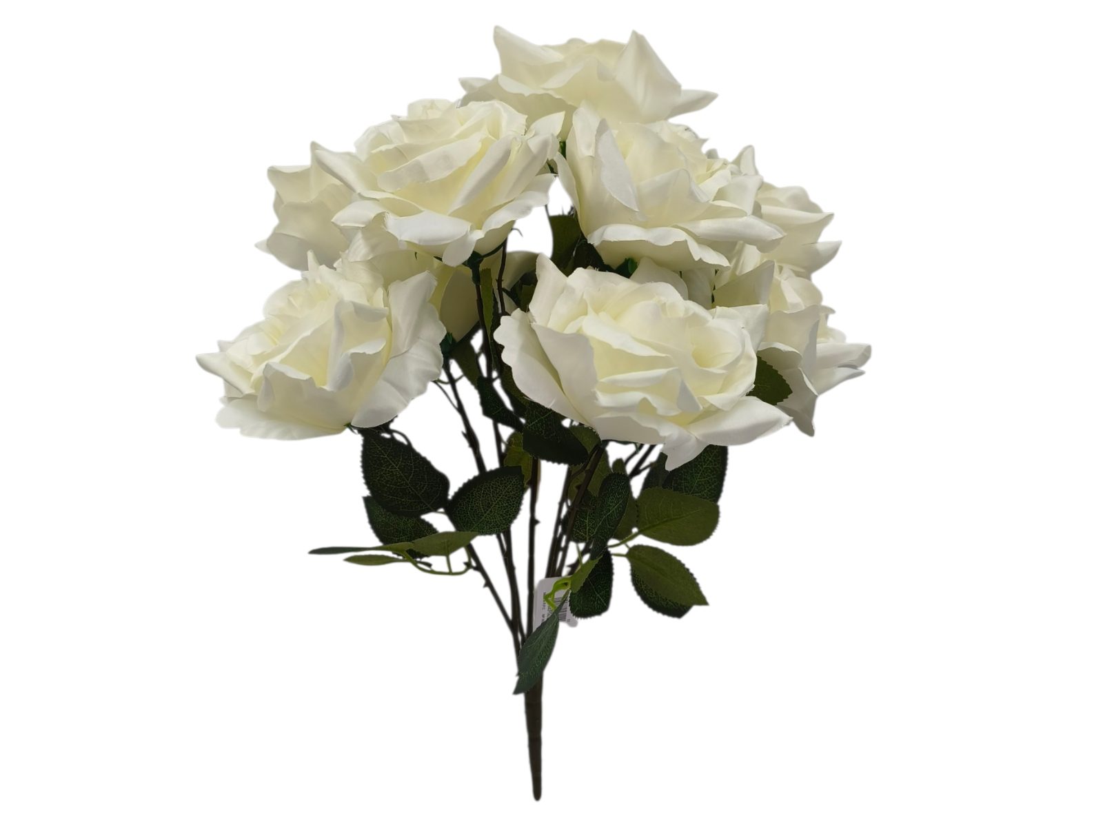 9241-01 ARTIFICIAL- ATADO ROSAS X9 COR:BRANCO - Image 1