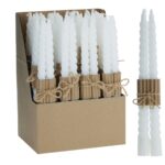 CONJ.2 VELAS TORCIDAS COR:BRANCO