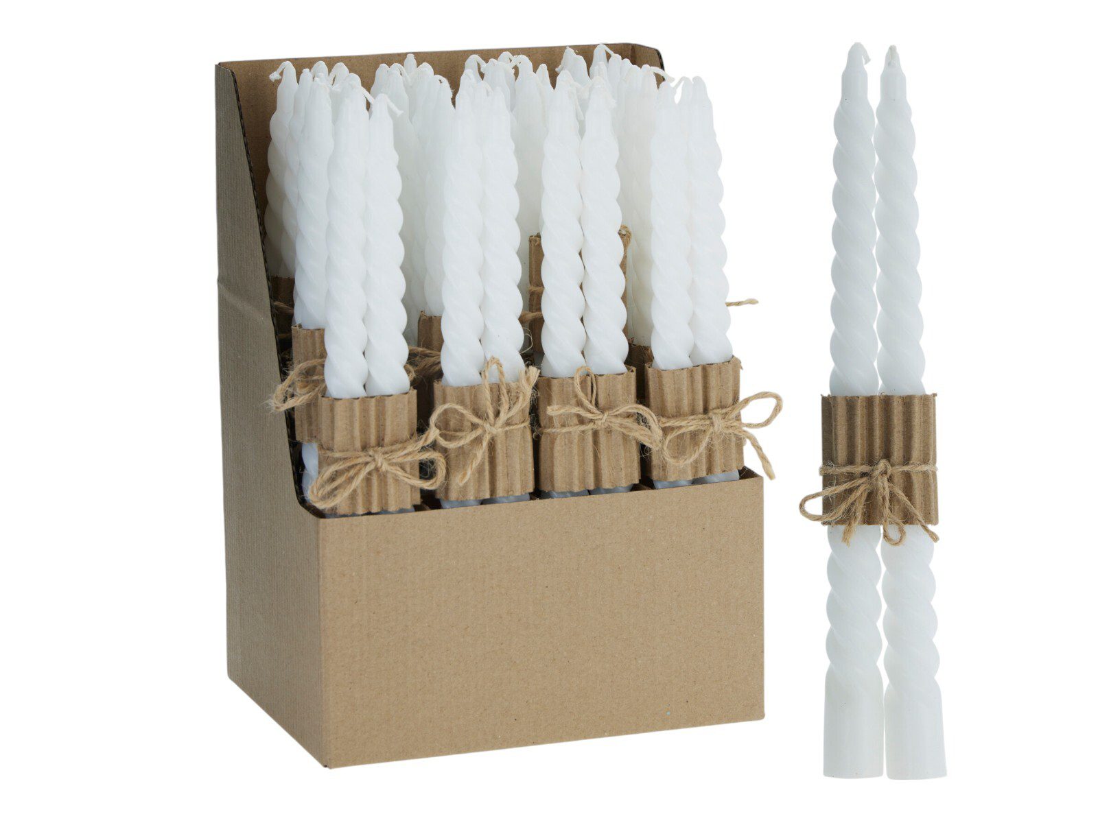 A11300010_COMPOSITION_001_ CONJ.2 VELAS TORCIDAS COR:BRANCO - Image 1
