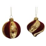 BOLA NATAL VIDRO 8CM