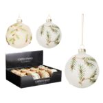BOLA NATAL VIDRO 8CM