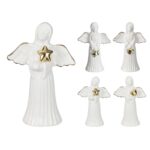 ANJO PORCELANA C/ADORNO OURO