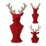 BUSTO RENA RESINA VELUDO COR:VERMELHO