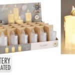 VELA PLASTICO TRANSPARENTE C/GOTA LED