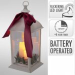 LANTERNA PLASTICO LAÇO C/3 VELAS COR:BRANCA
