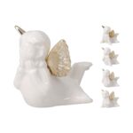 ANJO PORCELANA COR:BRANCO/OURO