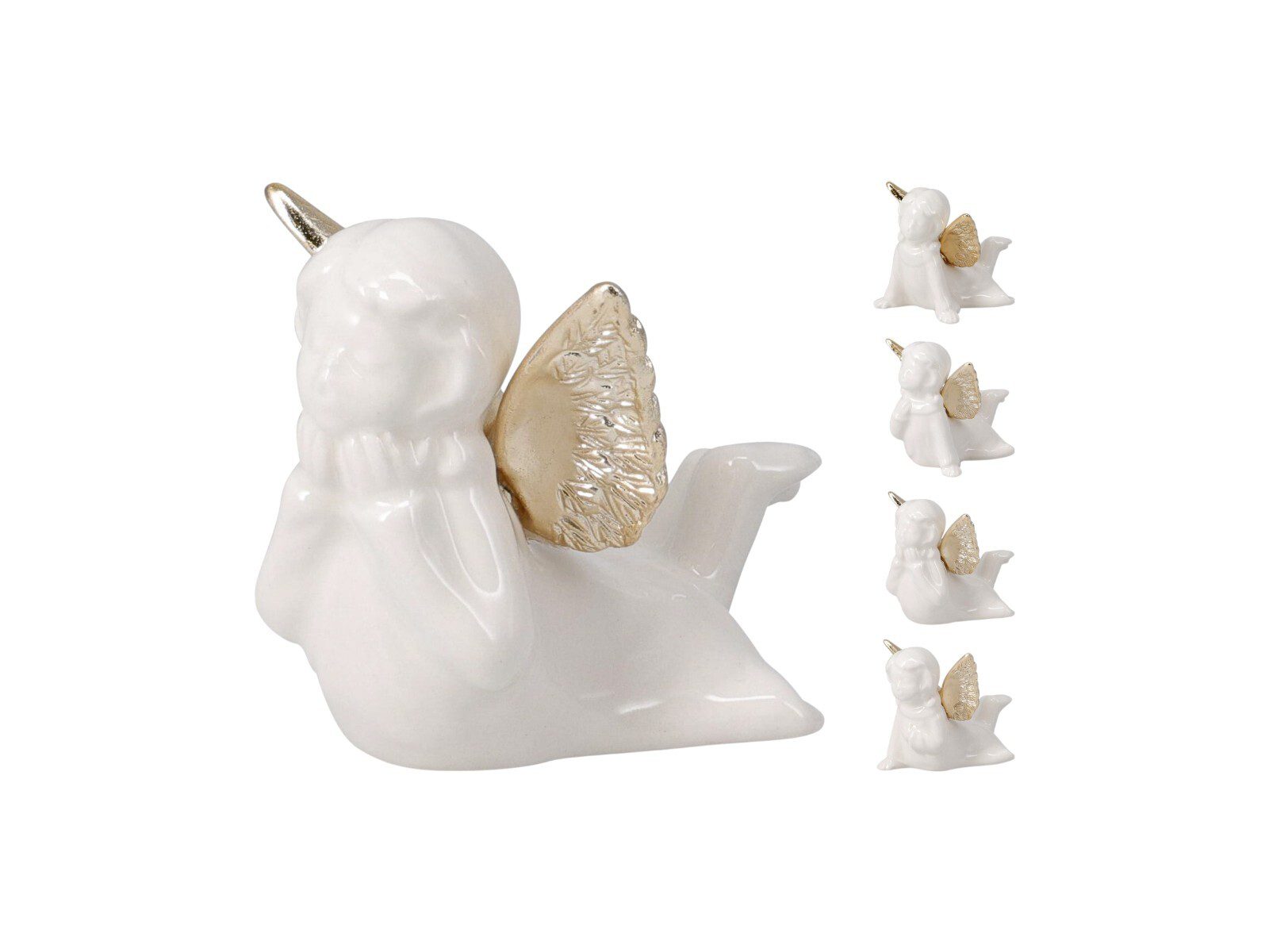 ASL000110_COMPOSITION_001_ ANJO PORCELANA COR:BRANCO/OURO - Image 1