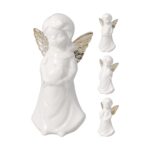 ANJO PORCELANA COR:BRANCO/OURO