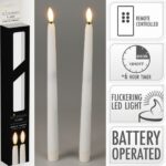 CONJ.2 VELAS PLASTICO ELETRONICAS AAA COR:BRANCO