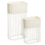 CONJ.2 SUPORTES METAL COR:BRANCO