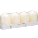 VELA PILAR PACK C/4 UNID COR:BEGE