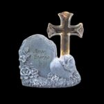 MARFINITE -BASE C/PLACA E CRUZ LUZ LED 18CM