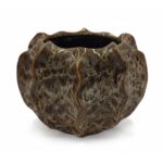CERAMICA- FLOREIRA KORALI COR:CASTANHO/CREME