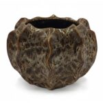 CERAMICA- FLOREIRA KORALI COR:CASTANHO/CREME