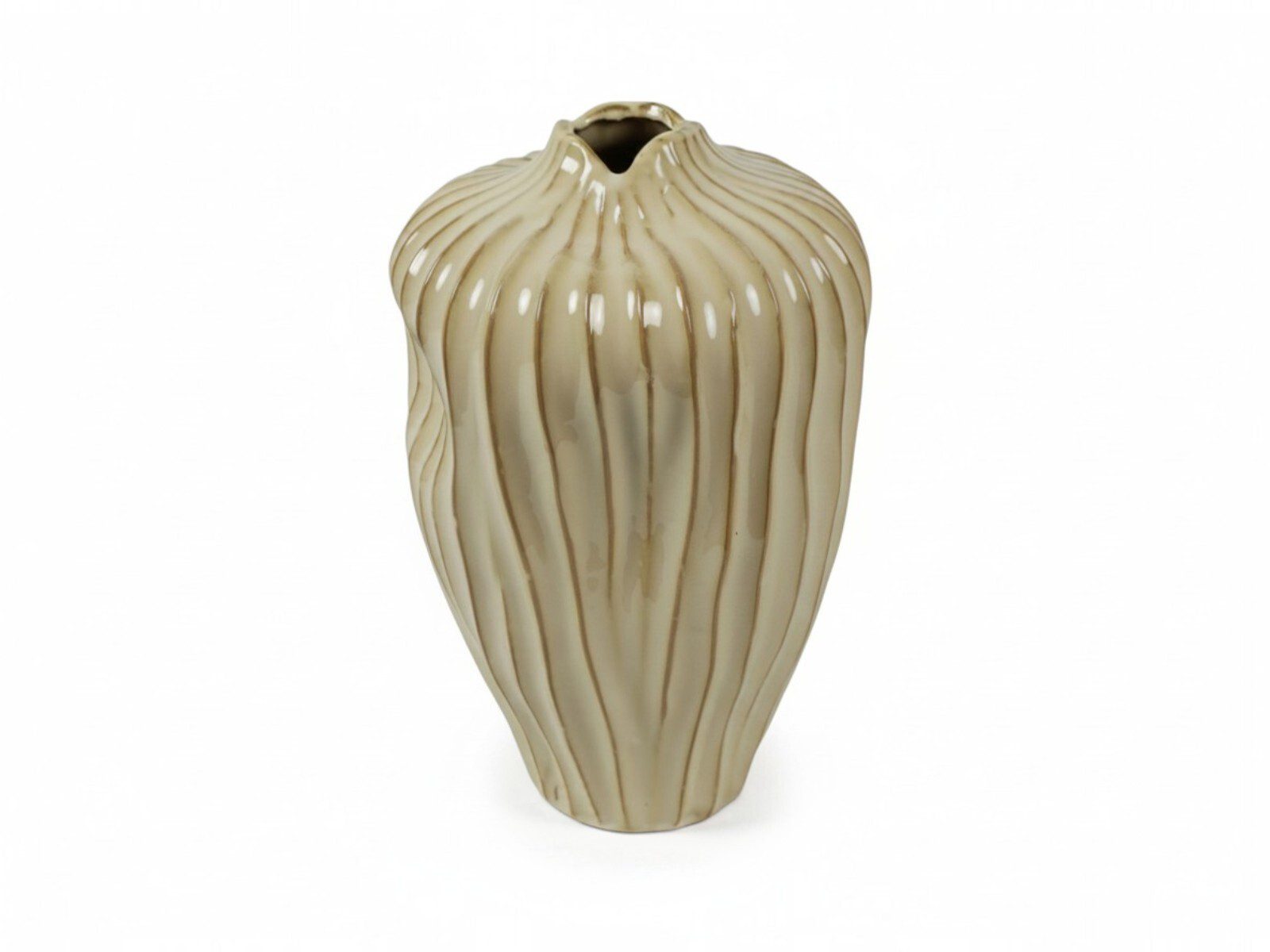 836630. CERAMICA- JARRA SERAFIN COR:CREME - Image 1