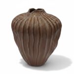 CERAMICA- JARRA SERAFIN COR:CASTANHO