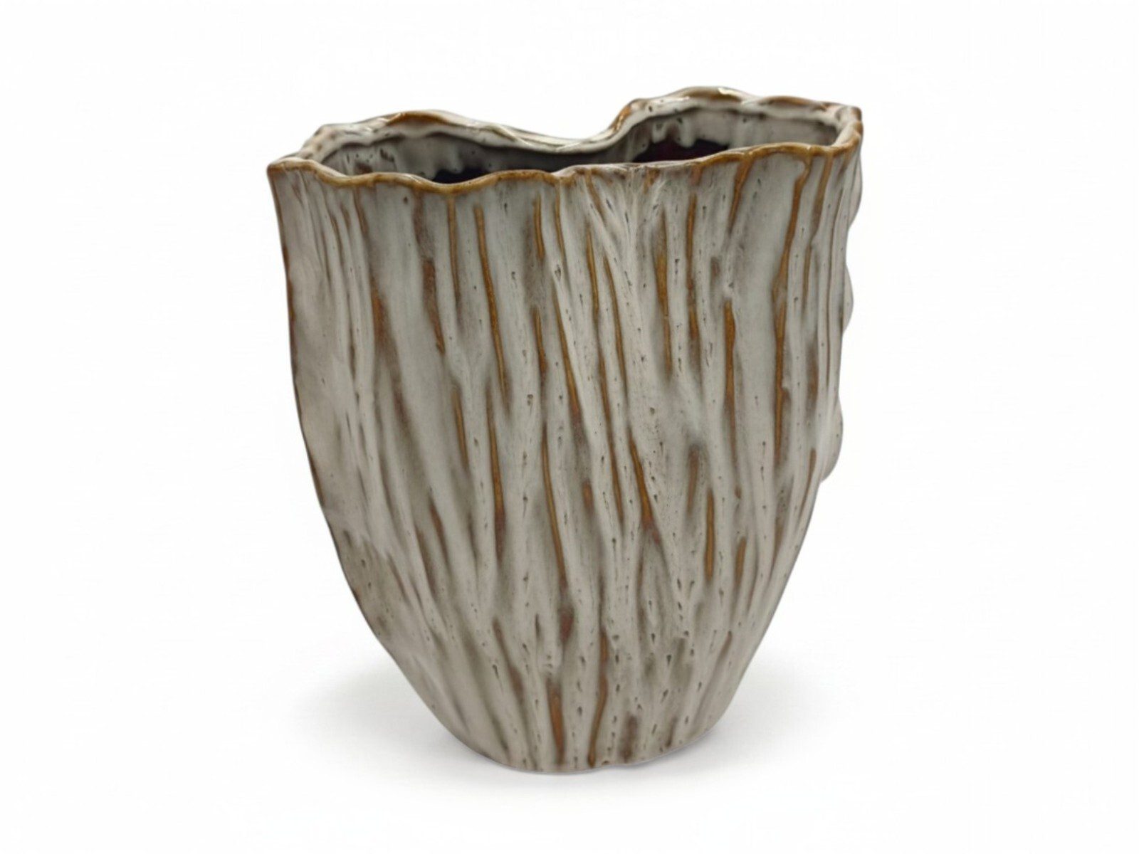 836715. CERAMICA- JARRA LIANO MED. COR:BRANCO - Image 1