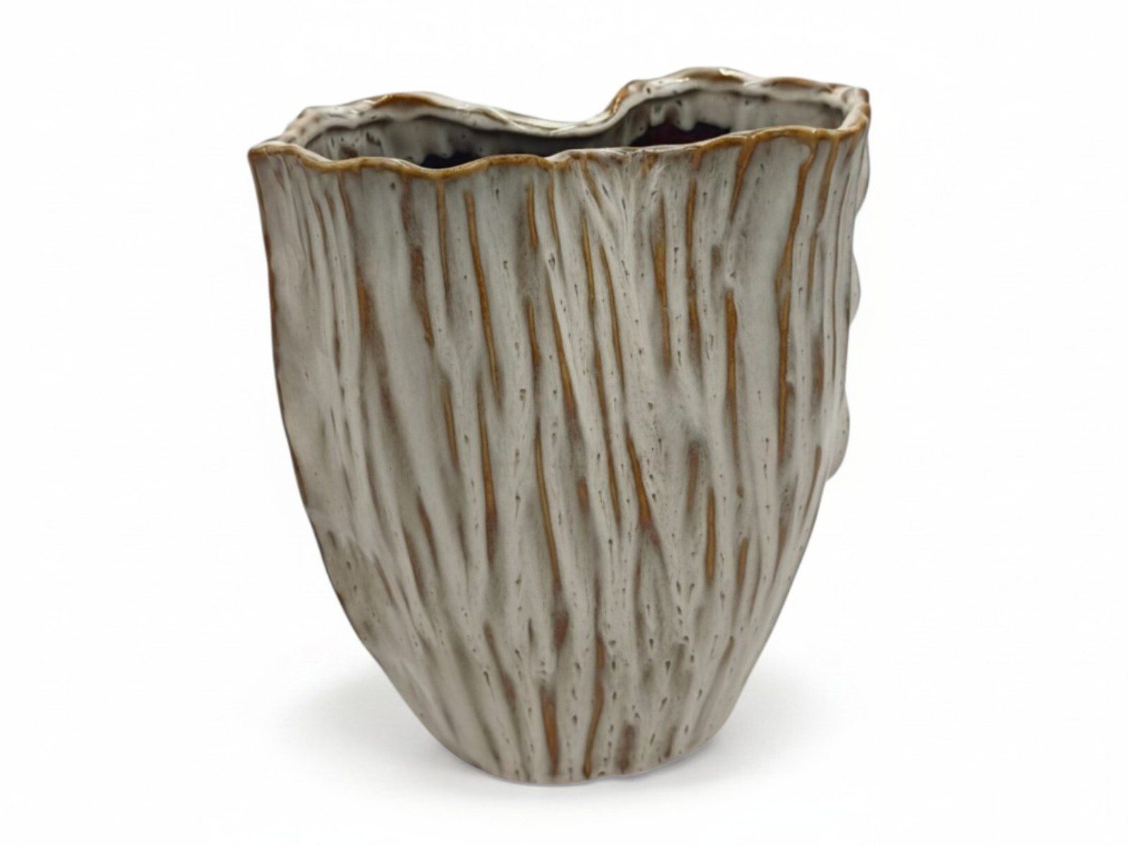 836716. CERAMICA- JARRA LIANO GRD. COR:BRANCO - Image 1