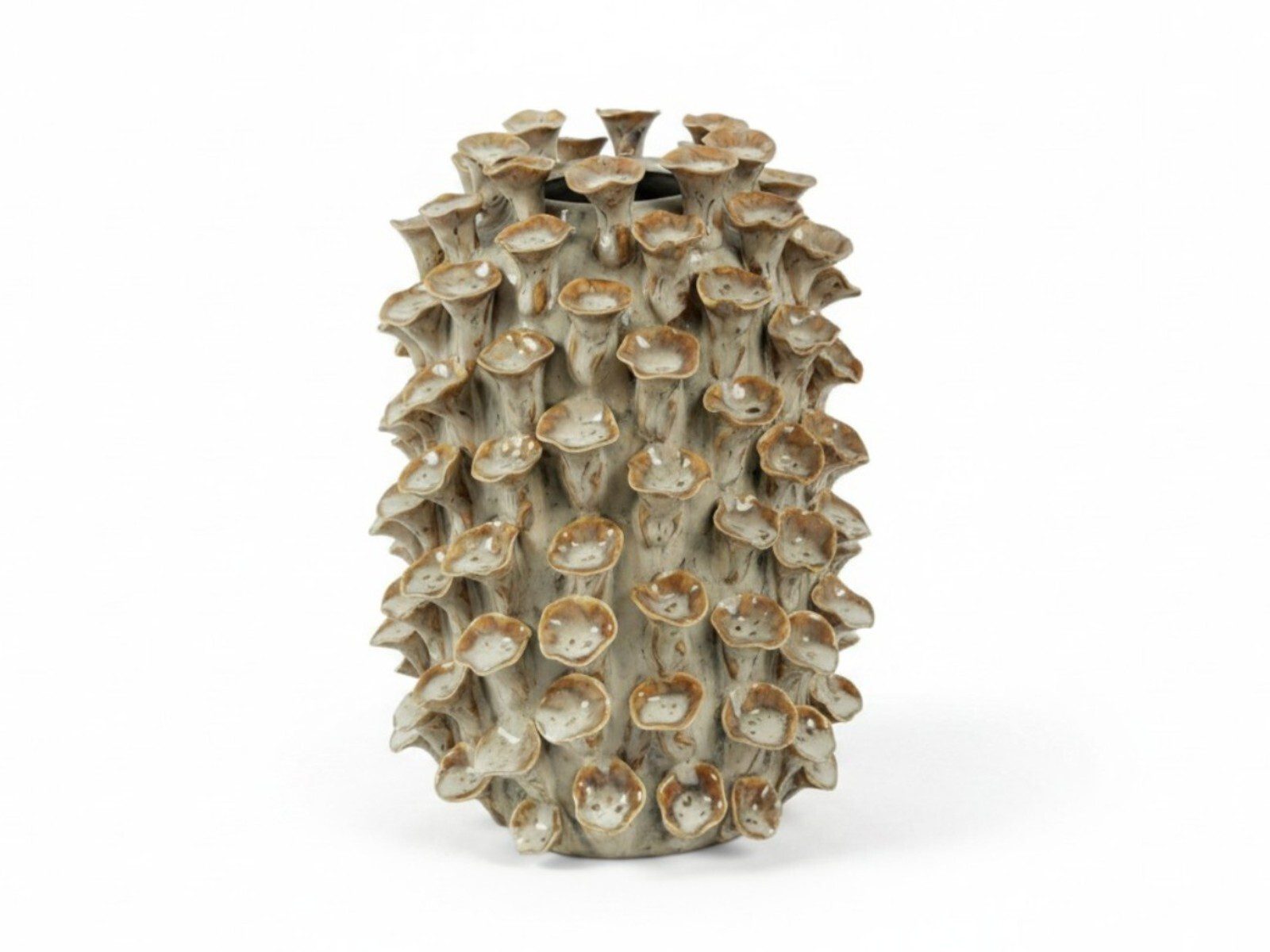 836753. CERAMICA- JARRA MOSSI ALTA COR:BRANCO - Image 1