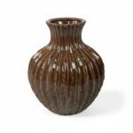 CERAMICA- JARRA BALAO COR:CASTANHO