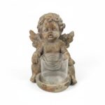 CERAMICA- ANJO RUSTICO C/VIDRO