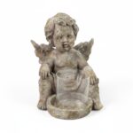CERAMICA- ANJO RUSTICO C/VIDRO