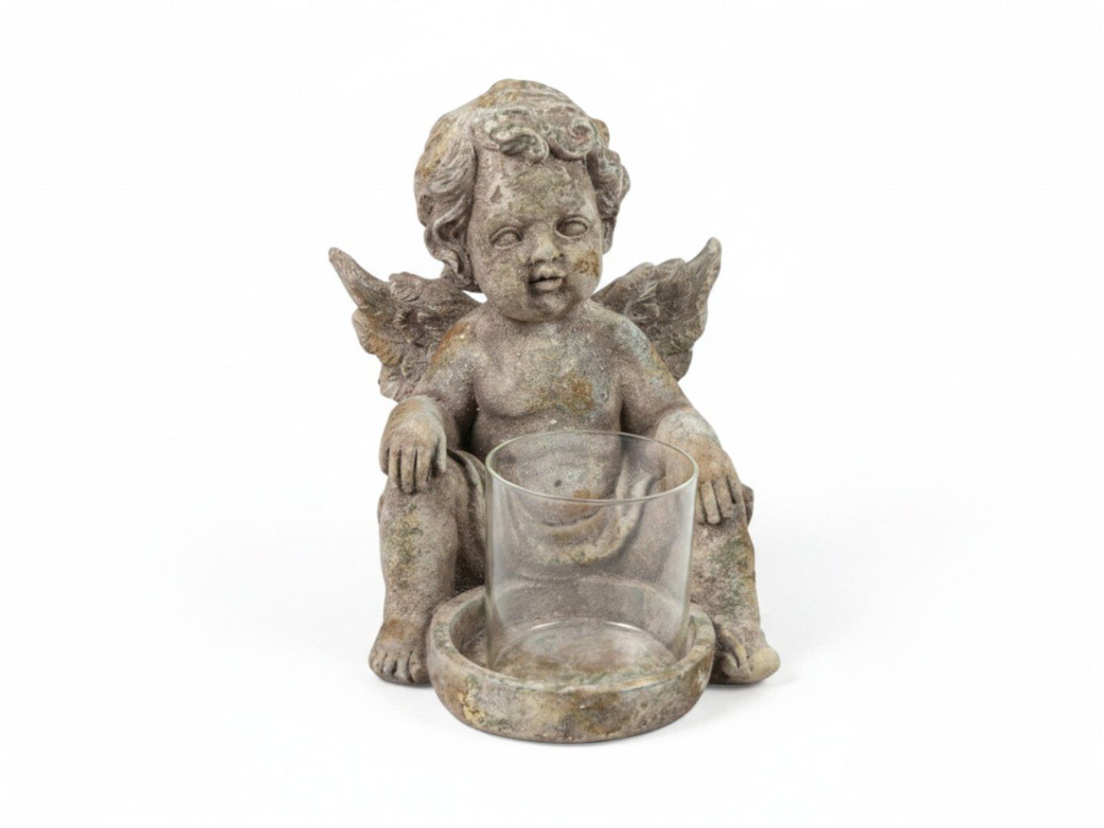 837031. CERAMICA- ANJO RUSTICO C/VIDRO - Image 1