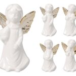 ANJO PORCELANA COR:BRANCO/OURO