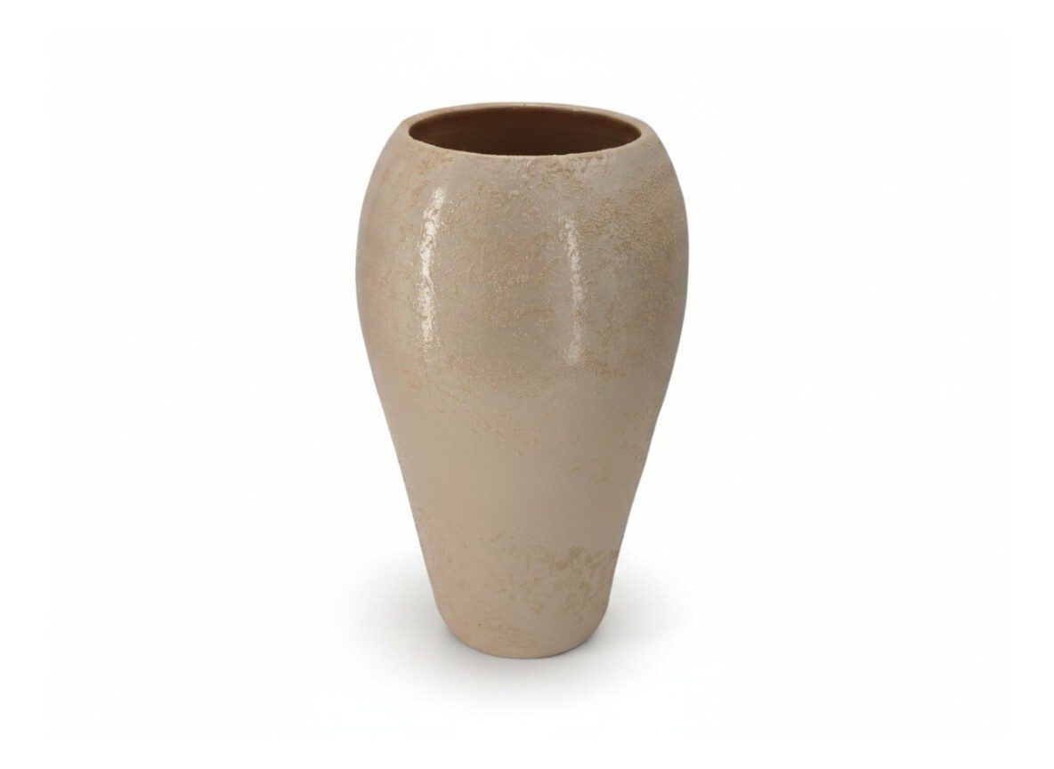 F84.000165.2 CERAMICA- JARRAO MANGA AREADO PEQ. COR:BEGE - Image 1