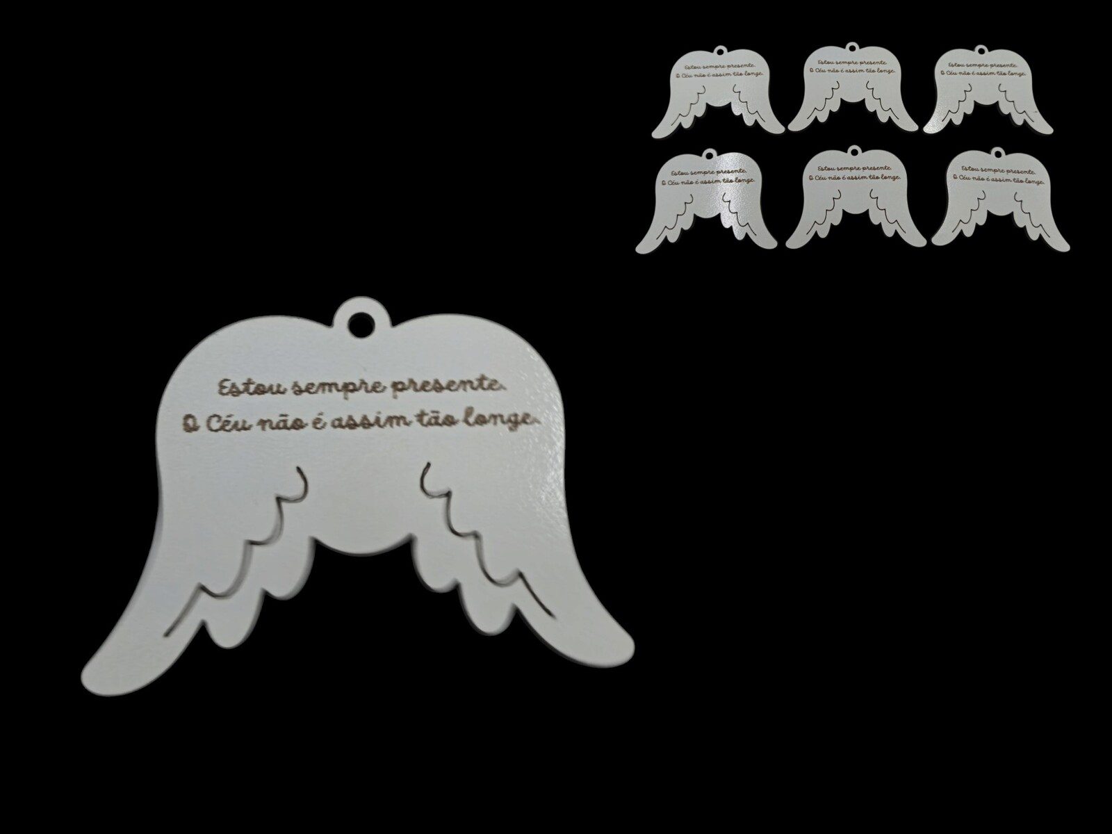 130.000079 MDF ASAS PACK/6 C/TEXTO 5CM - Image 1