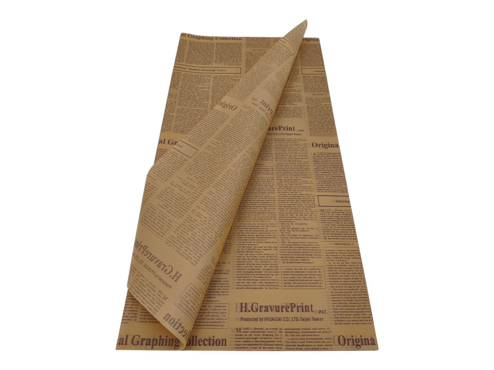 5600723281073 FOLHA CELOFANE 20UNID JORNAL COR:KRAFT - Image 1