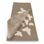 FOLHA CELOFANE 20UNID BORBOLETA COR:CAFE