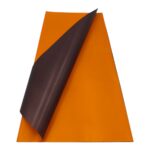 FOLHA CELOFANE 20UNID BICOLOR COR:LARANJA/CASTANHO