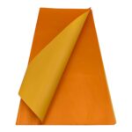 FOLHA CELOFANE 20UNID BICOLOR COR:LARANJA