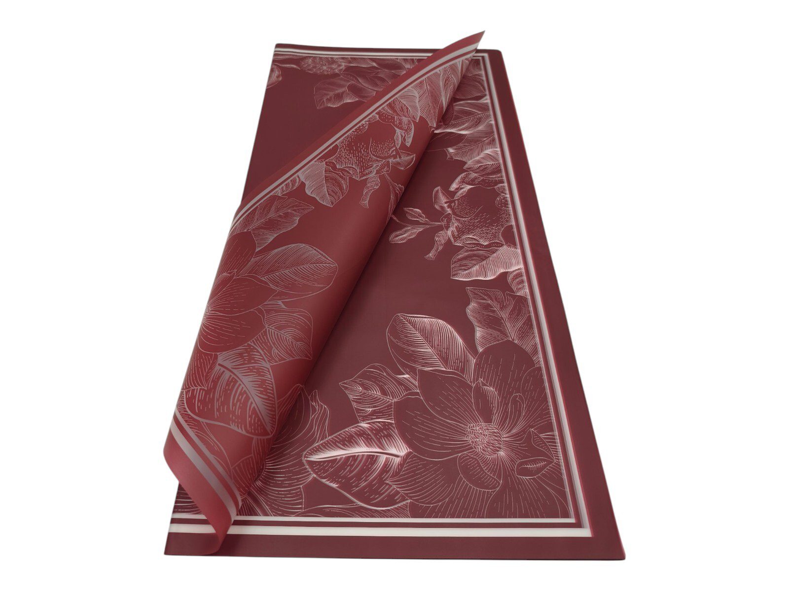 5600768481957 FOLHA CELOFANE 20UNID MAGNOLIA COR:BORDO - Image 1