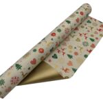 ROLO PAPEL KRAFT 70CMX50MTS MOTIVOS NATAL