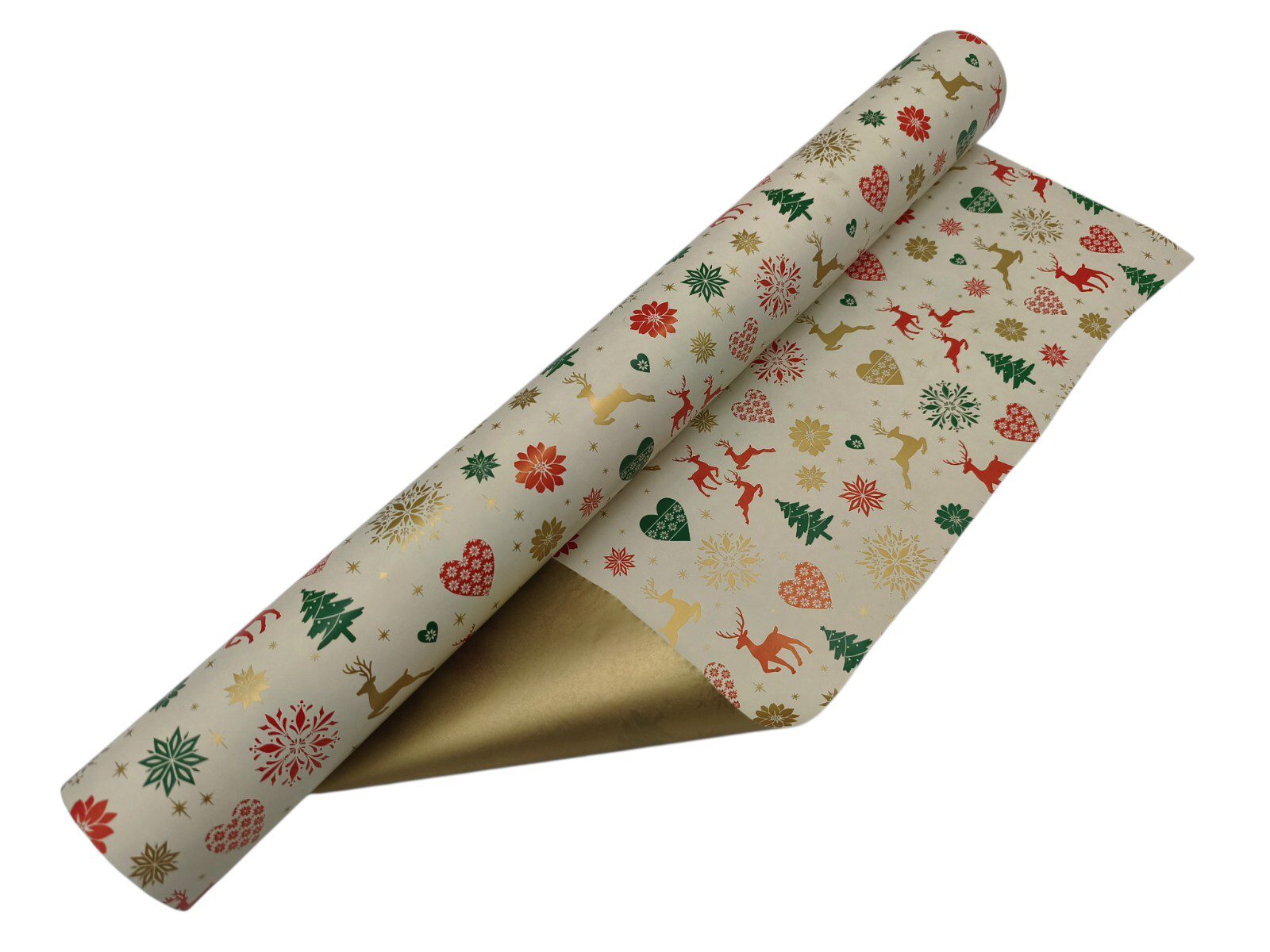 66.000225 ROLO PAPEL KRAFT 70CMX50MTS MOTIVOS NATAL - Image 1