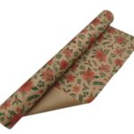 ROLO PAPEL KRAFT 70CMX50MTS POINSETIA VERMELHO